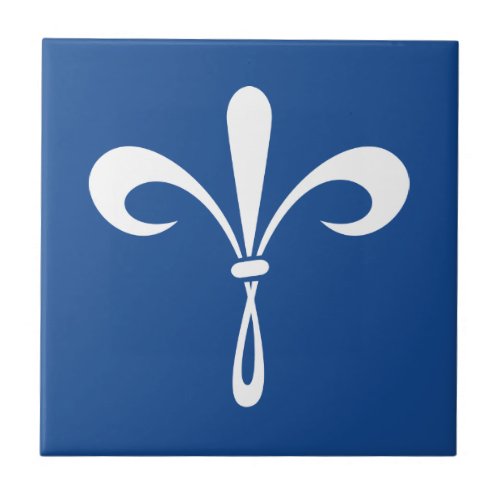 KKG Fleur de Lis Deep Blue Tile