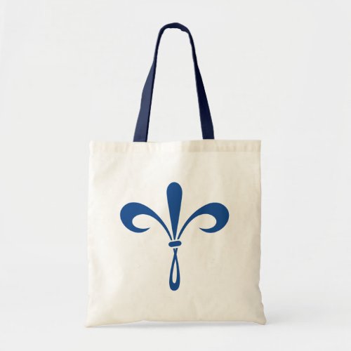 KKG Fleur de Lis Deep Blue Tote Bag