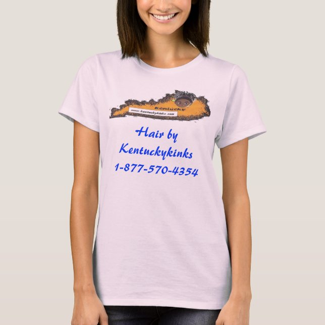 kklogo-549x186, Hair by Kentuckykinks1-877-570-... T-Shirt (Front)