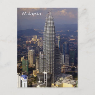 kl malay skyline postcard