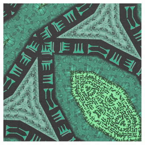 Klaatu Aqua and Green Fabric