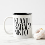 Klaatu Barada Nikto Two-tone Coffee Mug at Zazzle