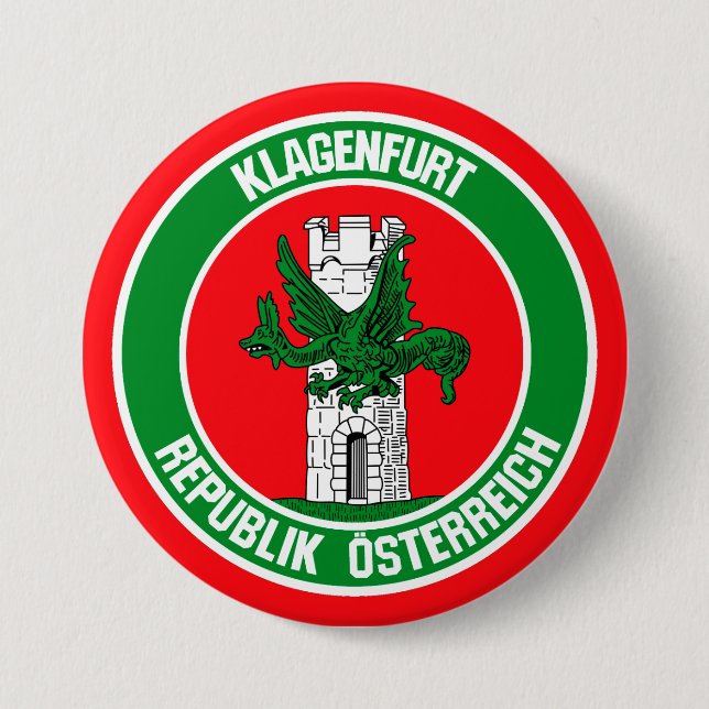 Klagenfurt Round Emblem Button (Front)