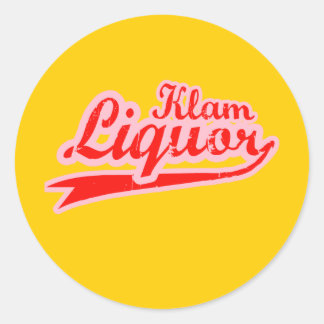 Klam Liquor Classic Round Sticker