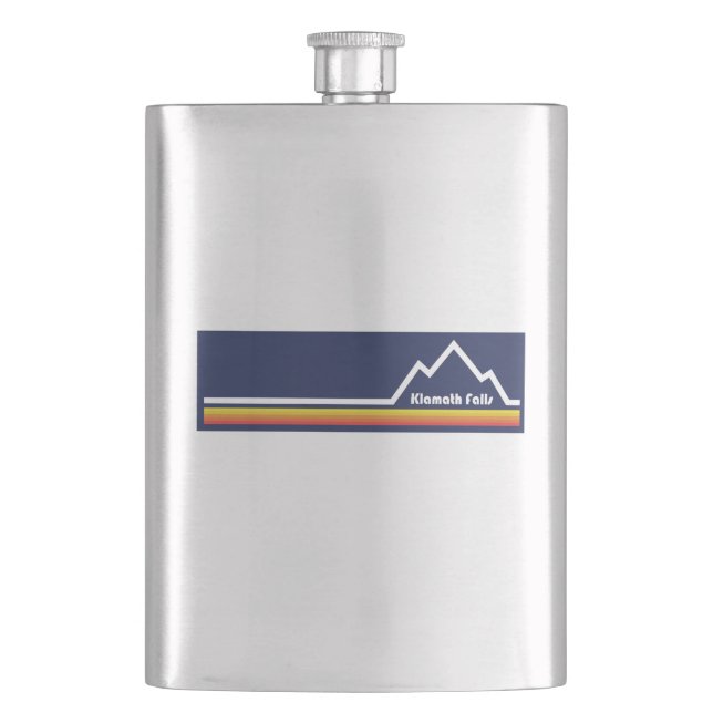Klamath Falls Oregon Flask (Front)