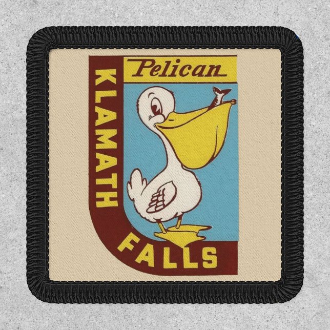 Klamath Falls Oregon Pelican Travel Patch (Front)