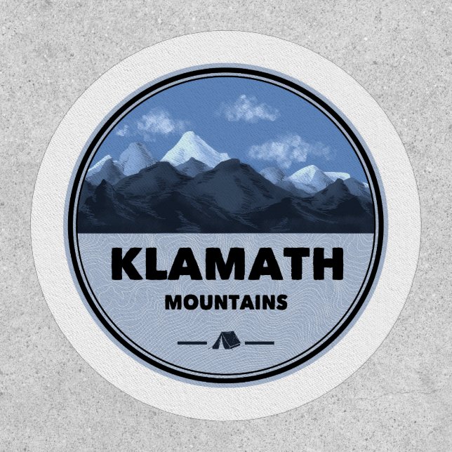 Klamath Mountains California Oregon Camping Patch (Front)