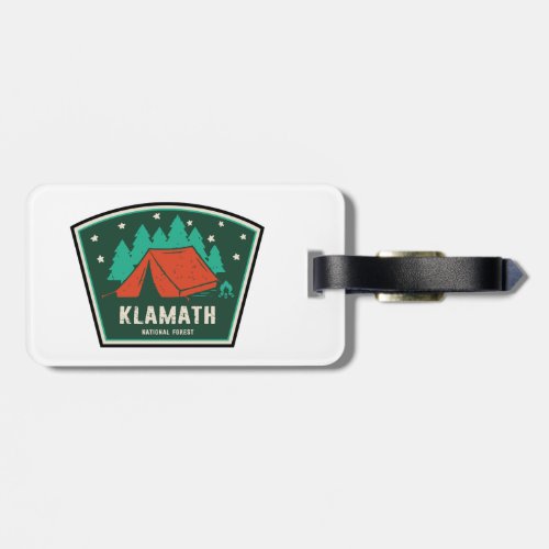 Klamath National Forest Camping Luggage Tag