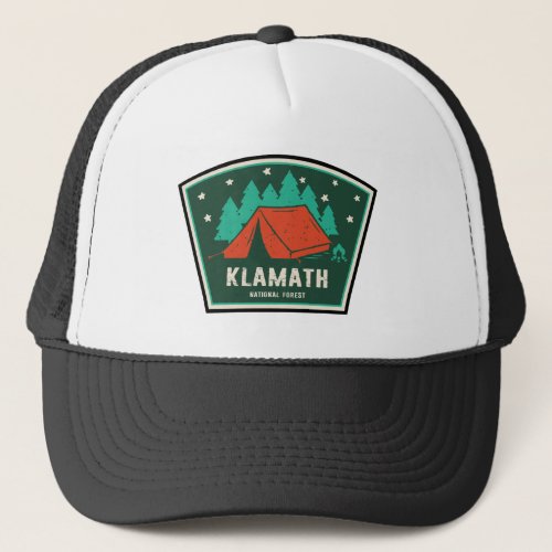 Klamath National Forest Camping Trucker Hat