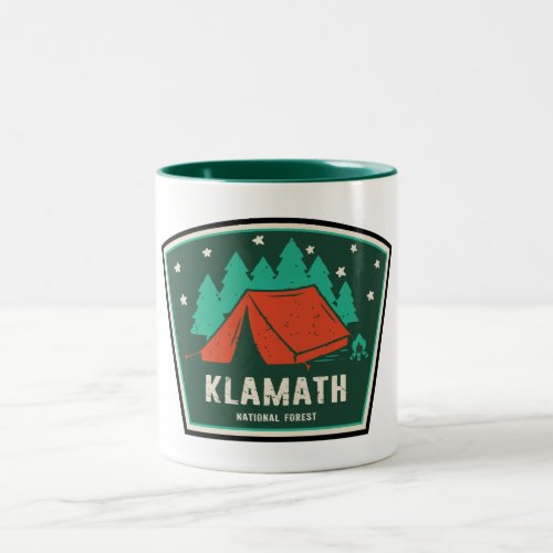 Klamath National Forest Camping Two_Tone Coffee Mug