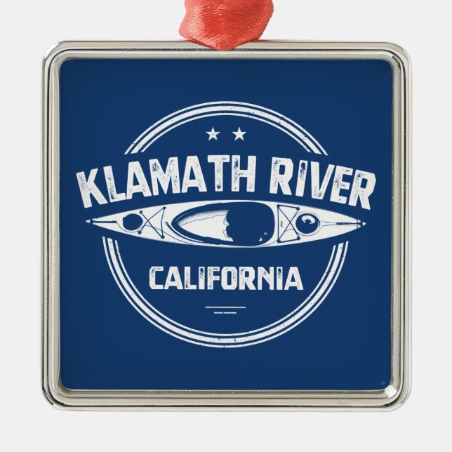 Klamath River, California Metal Ornament (Front)