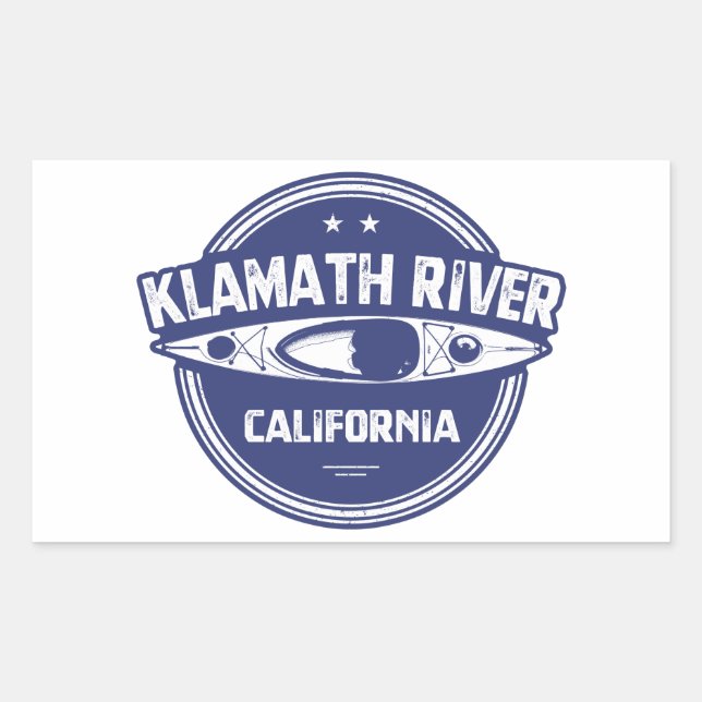 Klamath River, California Rectangular Sticker (Front)