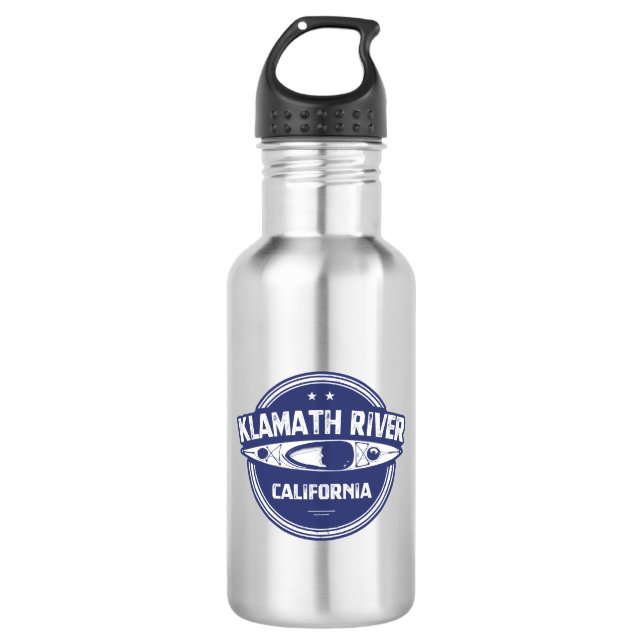Klamath River, California Stainless Steel Water Bottle (Front)