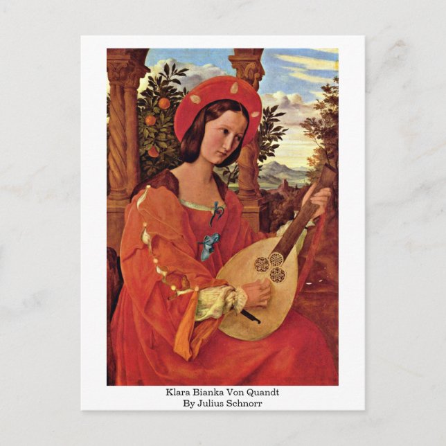 Klara Bianka Von Quandt By Julius Schnorr Postcard (Front)