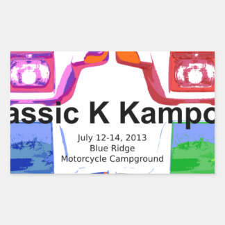 Klassic K kampout VI 2013 Rectangular Sticker