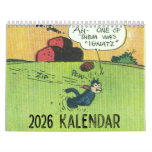 Klassic Kartoon Kat 2026 Calendar