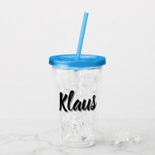 Klaus Mens Name, Acrylic Tumbler