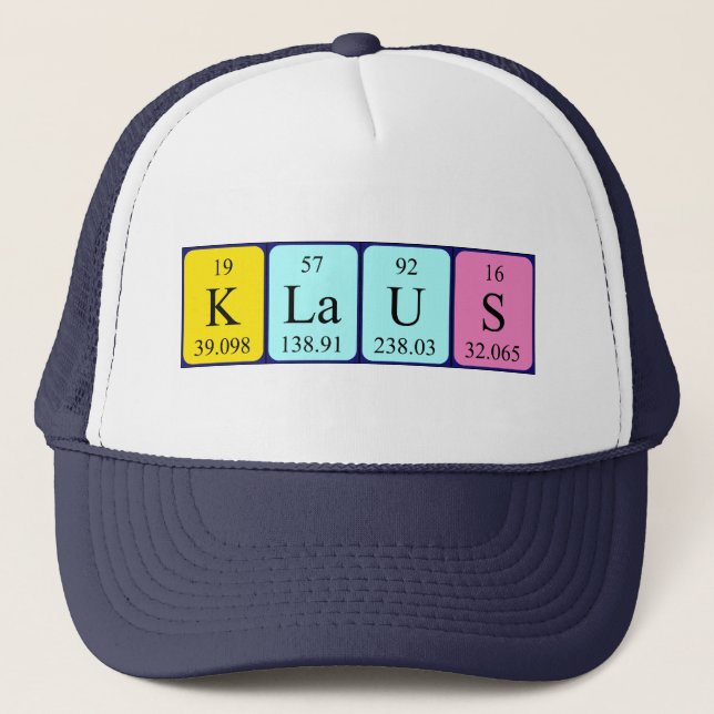 Klaus periodic table name hat (Front)