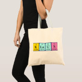Klaus periodic table name tote bag (Front (Product))