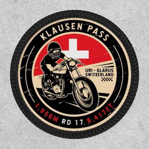 Klausen Pass  Switzerland  Motorcycle Patch