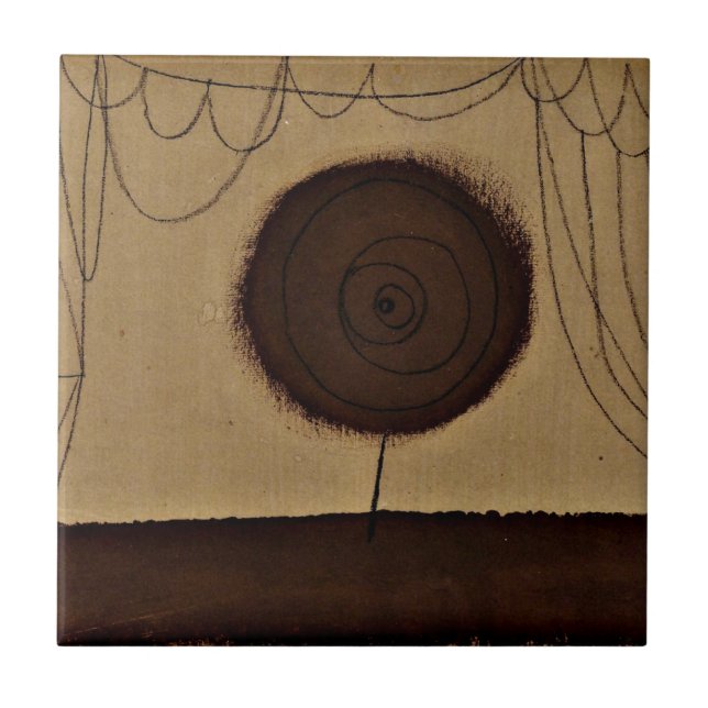 Klee - A Flower Performs Ceramic Tile (Front)