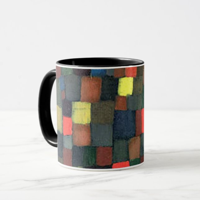 Klee - Abstract Color Harmony with Squares Mug (Front Left)