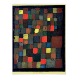 Klee - Abstract Color Harmony with Squares Poster