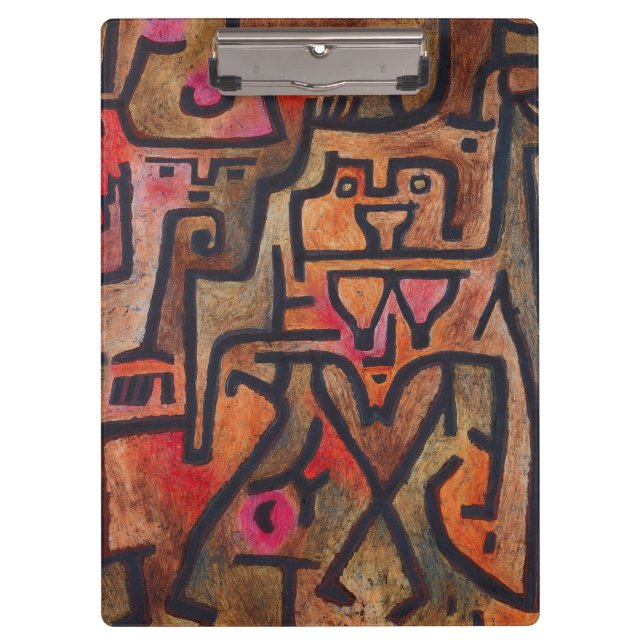 Klee Abstract Forest Expressionist Modern Art Clipboard (Front)
