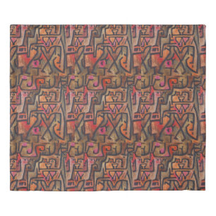 Klee Abstract Forest Expressionist Modern Art Duvet Cover