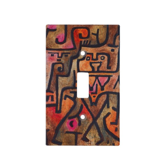 Klee Abstract Forest Expressionist Modern Art Light Switch Cover (Front)
