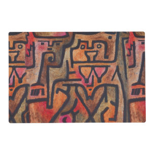 Klee Abstract Forest Expressionist Modern Art Placemat