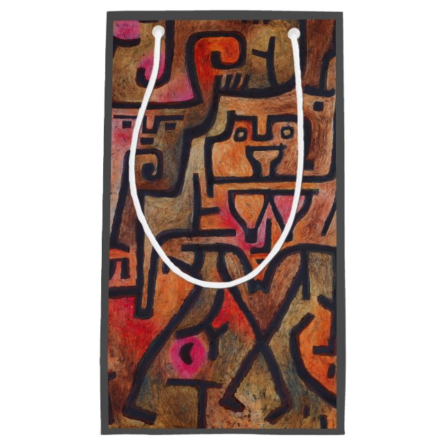 Klee Abstract Forest Expressionist Modern Art Small Gift Bag (Front)