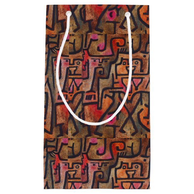 Klee Abstract Forest Expressionist Modern Art Small Gift Bag (Front)