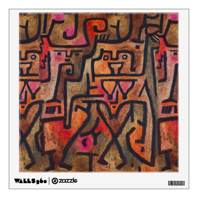 Klee Abstract Forest Expressionist Modern Art Wall Decal (Front)