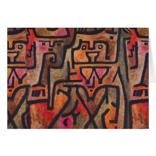 Klee Abstract Red Abstract Expressionist Nature 