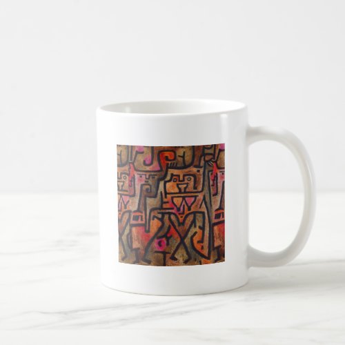 Klee Abstract Red Abstract Expressionist Nature  Coffee Mug