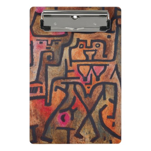 Klee Abstract Red Abstract Expressionist Nature  Mini Clipboard