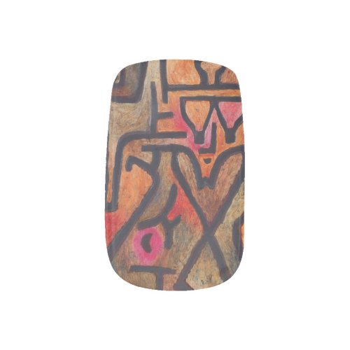 Klee Abstract Red Abstract Expressionist Nature  Minx Nail Art