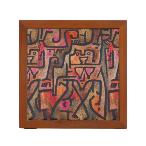 Klee Abstract Red Abstract Expressionist Nature  PencilPen Holder