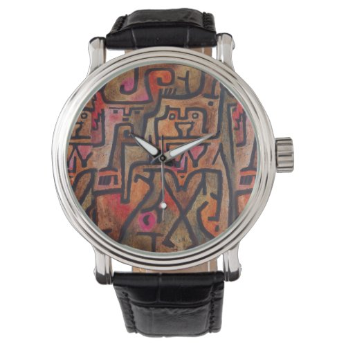 Klee Abstract Red Abstract Expressionist Nature  Watch