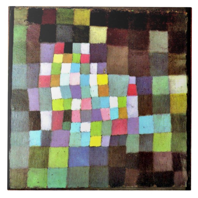 Klee - Abstraction with Reference Ceramic Tile (Front)