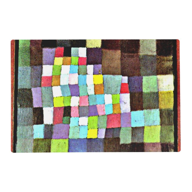 Klee - Abstraction with Reference... Placemat (Front)