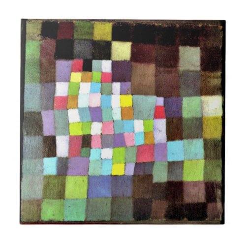 Klee _ Abstraction with ReferenceTree Ceramic Tile