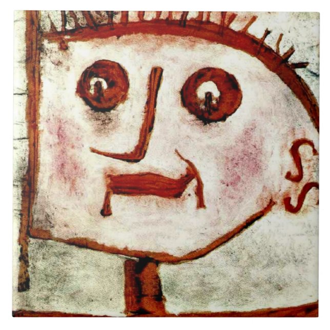 Klee - An Allegory of Propaganda. Ceramic Tile (Front)