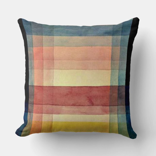 Klee - Architecture of the Plain Throw Pillow (Front)
