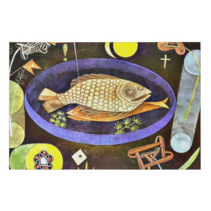 Klee - Aroundfish Faux Canvas Print