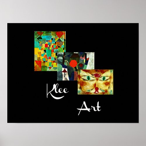 Klee artwork Paul Klee collage Poster