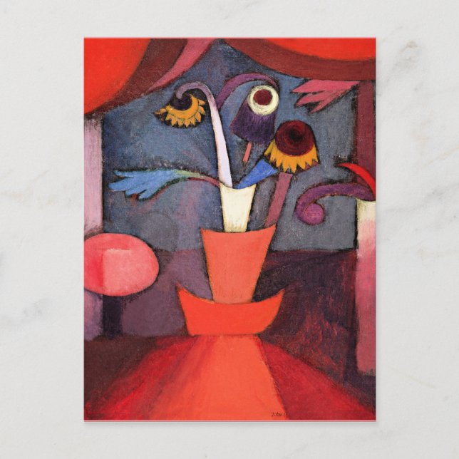 Klee - Autumn Flower Holiday Postcard (Front)