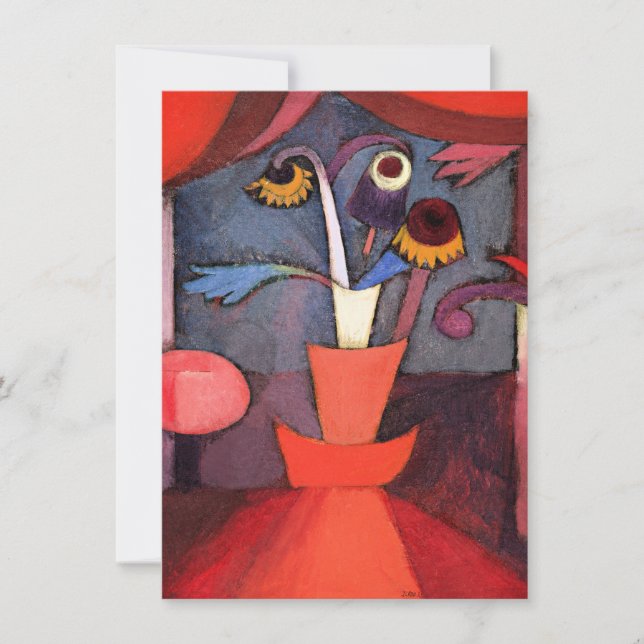 Klee - Autumn Flower Note Card (Front)