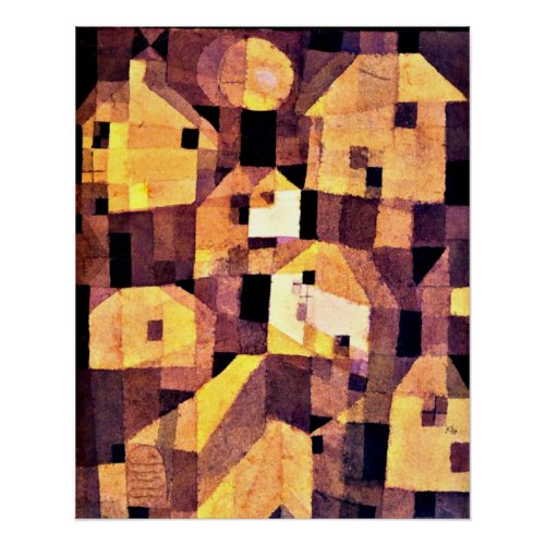 Klee _ Autumnal Place 1921 Poster